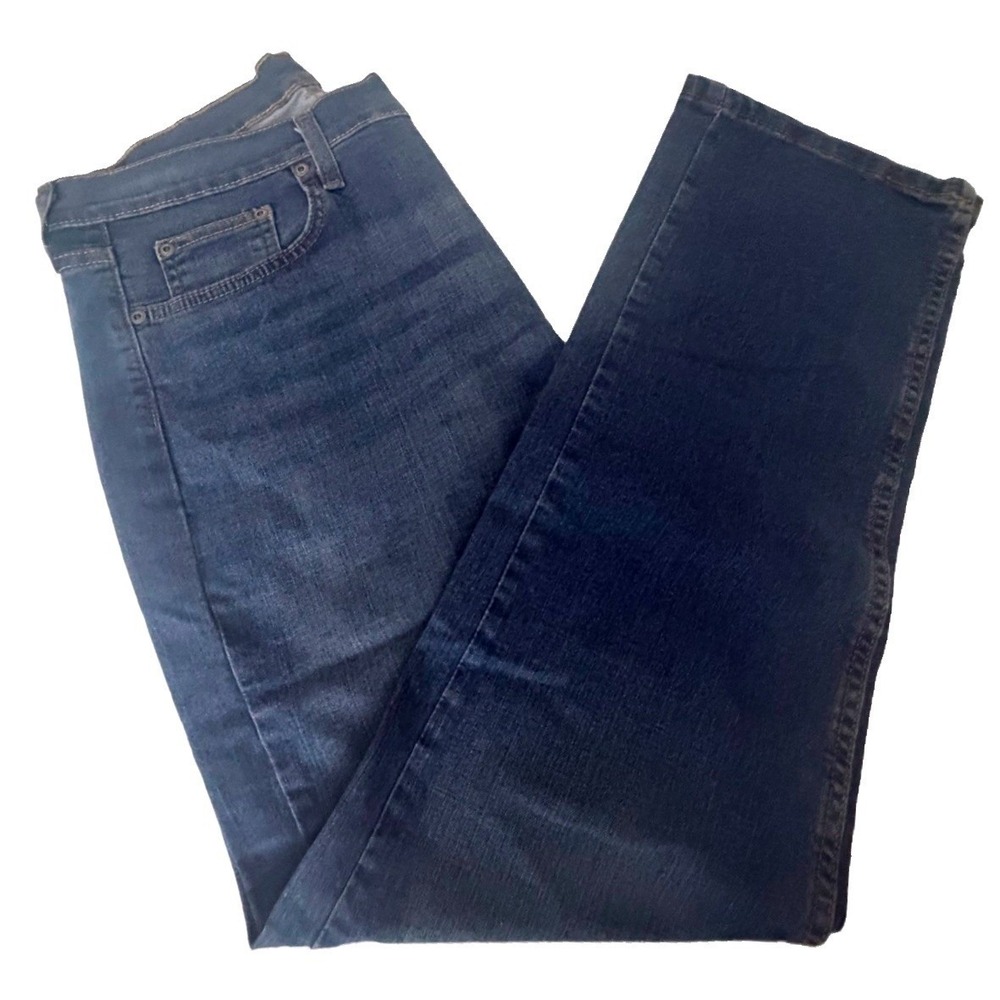George Men's Blue Medium Wash Flex Athletic Fit Jean Size 34 X 30 New